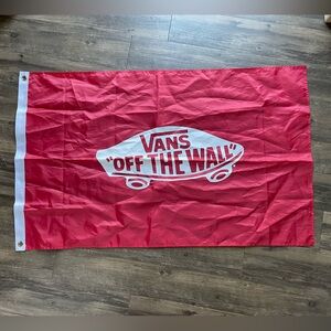 Vans Family OFF THE WALL Shoes Red Skateboard Logo Flag Banner 30"x48"